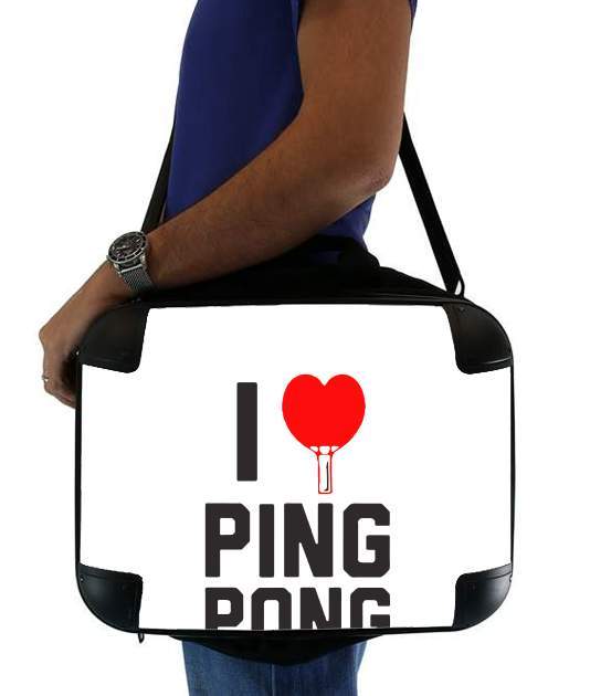  I love Ping Pong for Laptop briefcase 15" / Notebook / Tablet