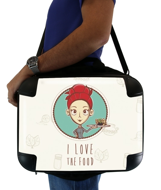  I love the food for Laptop briefcase 15" / Notebook / Tablet