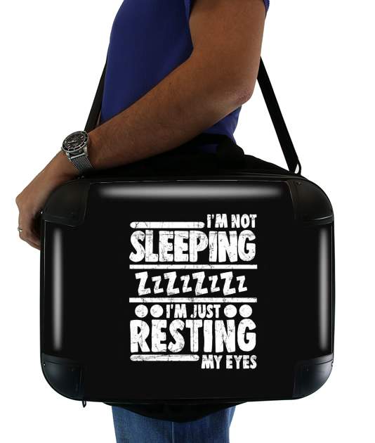  im not sleeping im just resting my eyes for Laptop briefcase 15" / Notebook / Tablet