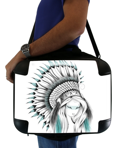  Indian Headdress for Laptop briefcase 15" / Notebook / Tablet