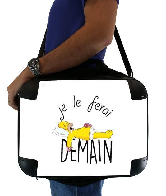  Je le ferai demain Homer Donuts for Laptop briefcase 15" / Notebook / Tablet