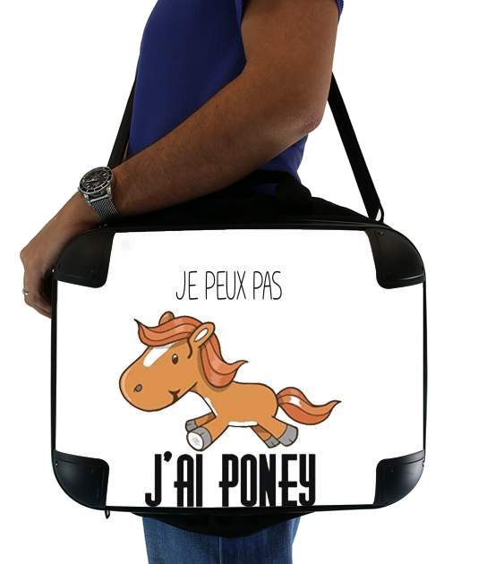  Je peux pas jai poney for Laptop briefcase 15" / Notebook / Tablet