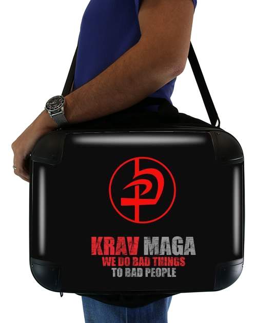  Krav Maga Bad Things to bad people for Laptop briefcase 15" / Notebook / Tablet