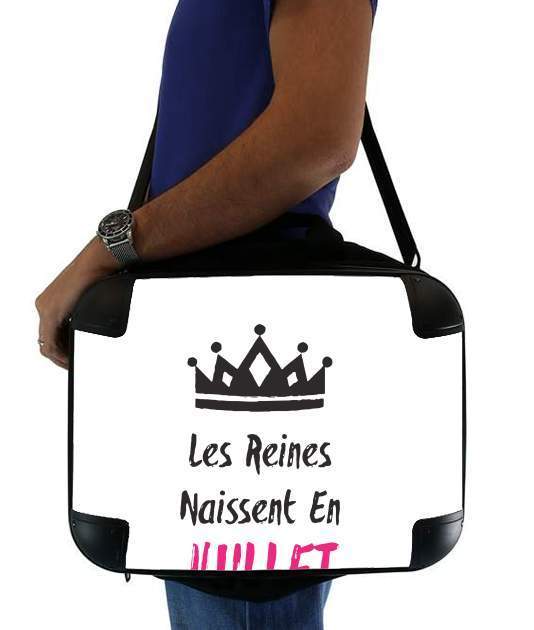  Les reines naissent en Juillet for Laptop briefcase 15" / Notebook / Tablet