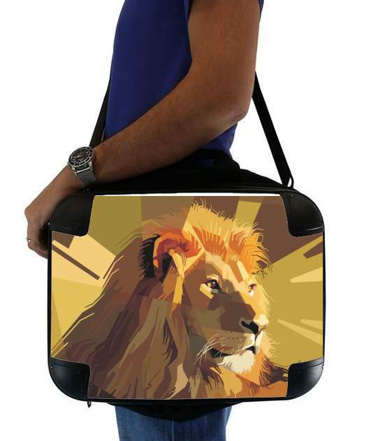  Lion Geometric Brown for Laptop briefcase 15" / Notebook / Tablet