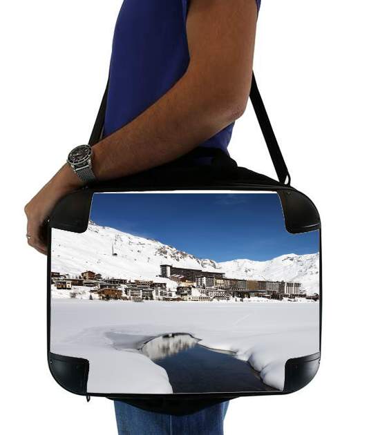  Llandscape and ski resort in french alpes tignes for Laptop briefcase 15" / Notebook / Tablet