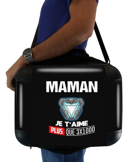  Maman je taime plus que 3x1000 for Laptop briefcase 15" / Notebook / Tablet