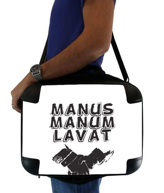  Manus manum lavat for Laptop briefcase 15" / Notebook / Tablet