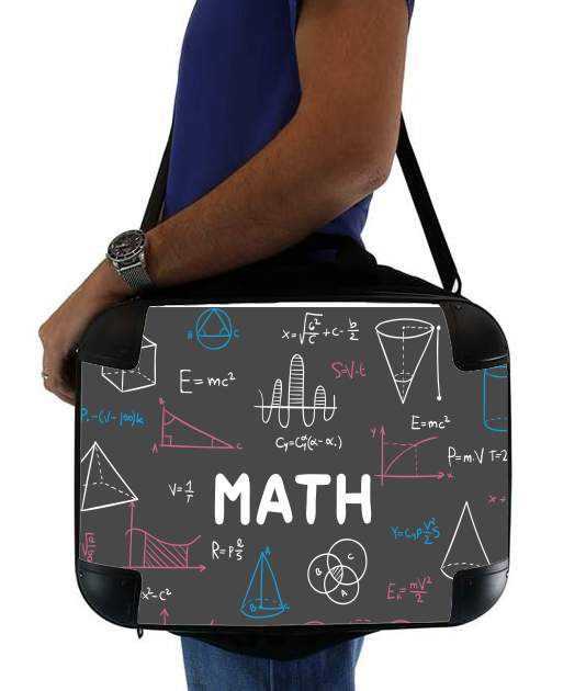  Mathematics background for Laptop briefcase 15" / Notebook / Tablet