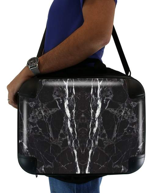  Minimal Marble Black for Laptop briefcase 15" / Notebook / Tablet