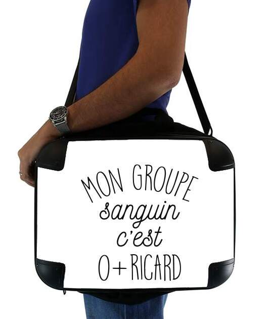  Mon groupe sanguin Ricard for Laptop briefcase 15" / Notebook / Tablet