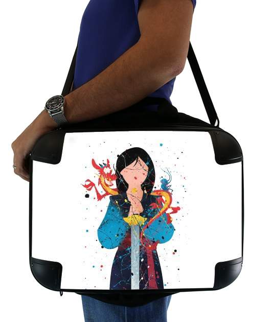  Mulan Princess Watercolor Decor for Laptop briefcase 15" / Notebook / Tablet