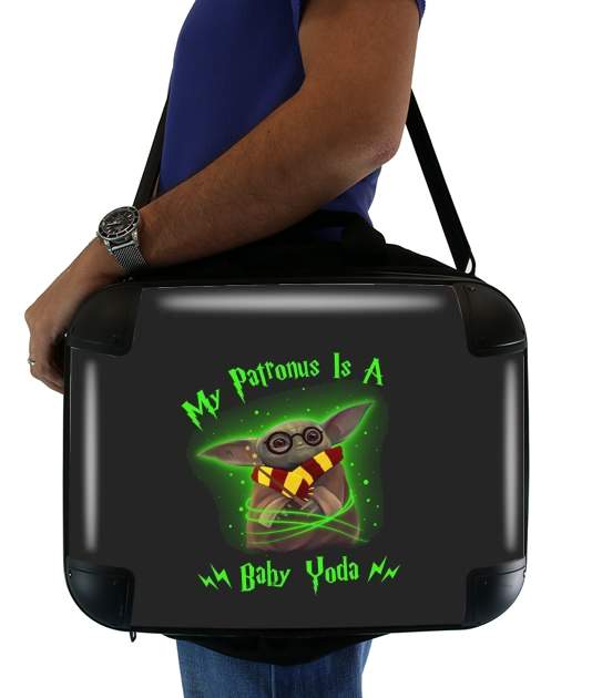  My patronus is baby yoda for Laptop briefcase 15" / Notebook / Tablet