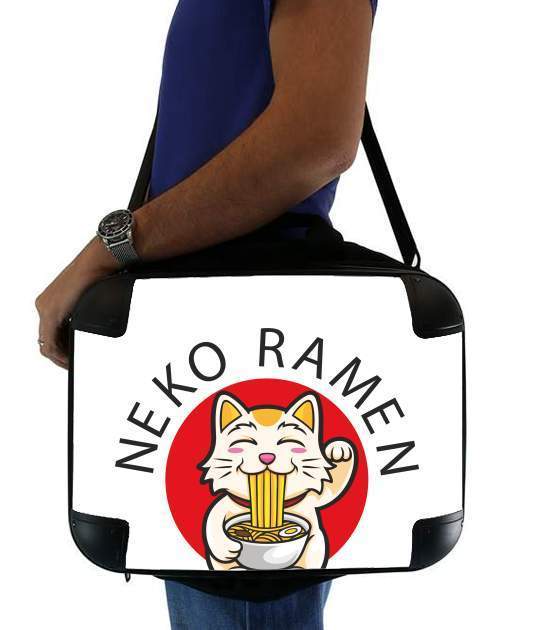  Neko Ramen Cat for Laptop briefcase 15" / Notebook / Tablet