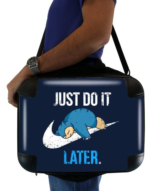  Nike Parody Just do it Late X Ronflex for Laptop briefcase 15" / Notebook / Tablet