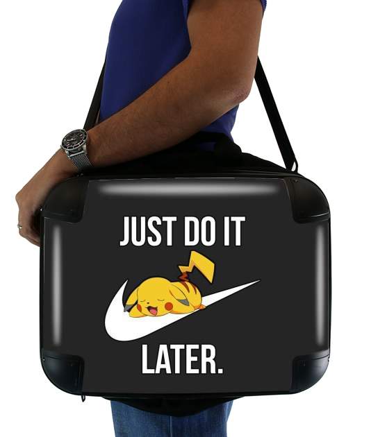  Nike Parody Just Do it Later X Pikachu for Laptop briefcase 15" / Notebook / Tablet