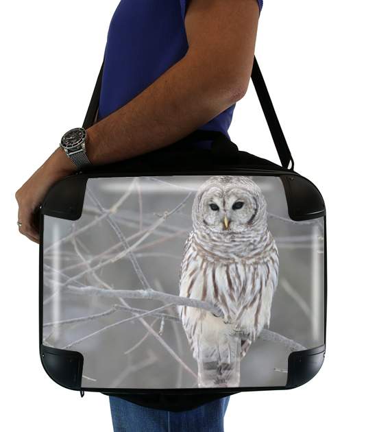  owl bird on a branch for Laptop briefcase 15" / Notebook / Tablet