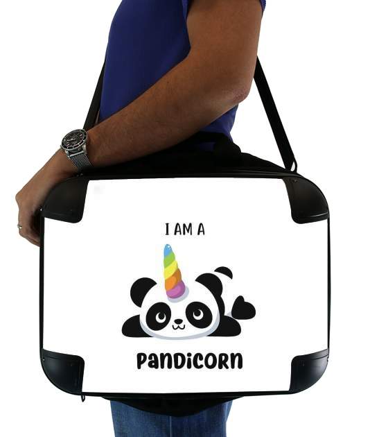  Panda x Licorne Means Pandicorn for Laptop briefcase 15" / Notebook / Tablet