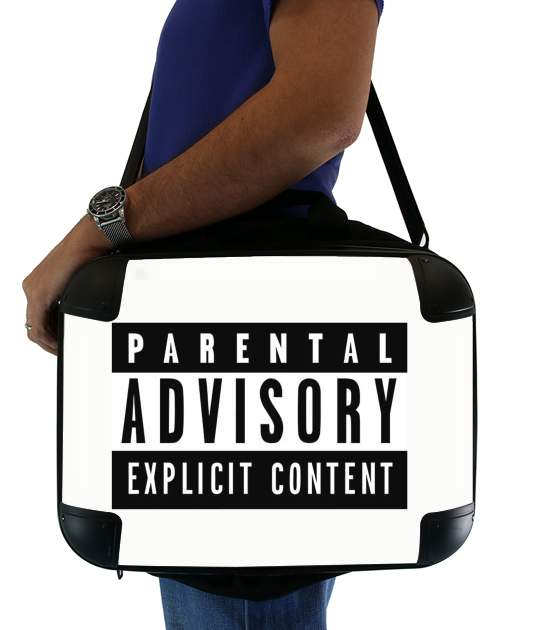  Parental Advisory Explicit Content for Laptop briefcase 15" / Notebook / Tablet