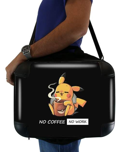  Pikachu Coffee Addict for Laptop briefcase 15" / Notebook / Tablet