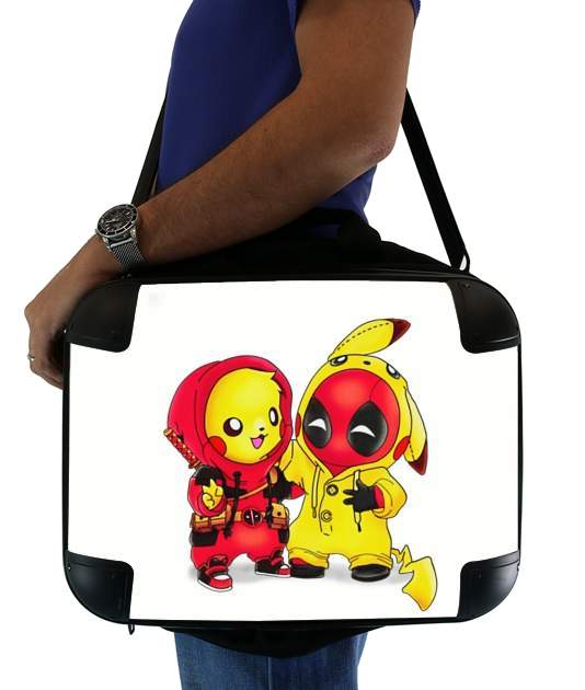  Pikachu x Deadpool for Laptop briefcase 15" / Notebook / Tablet