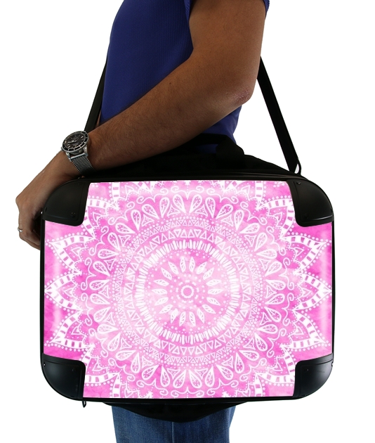  Pink Bohemian Boho Mandala for Laptop briefcase 15" / Notebook / Tablet