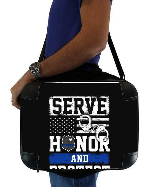  Police Serve Honor Protect for Laptop briefcase 15" / Notebook / Tablet