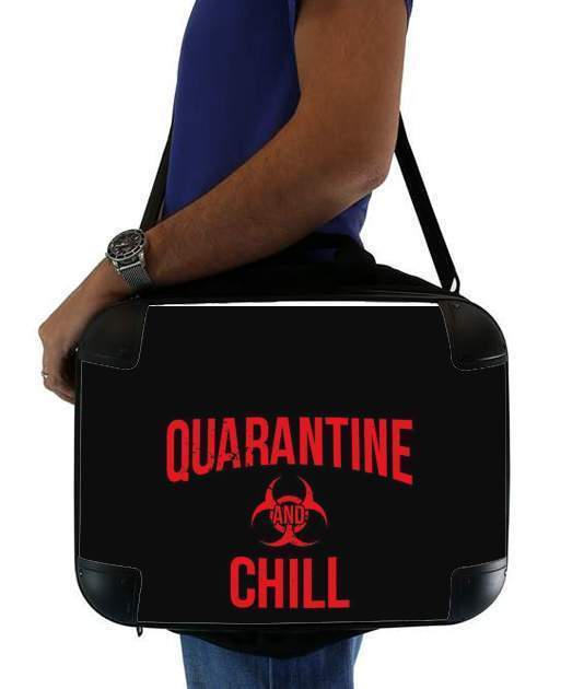  Quarantine And Chill for Laptop briefcase 15" / Notebook / Tablet