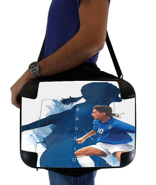  Roberto Baggio Italian Striker for Laptop briefcase 15" / Notebook / Tablet