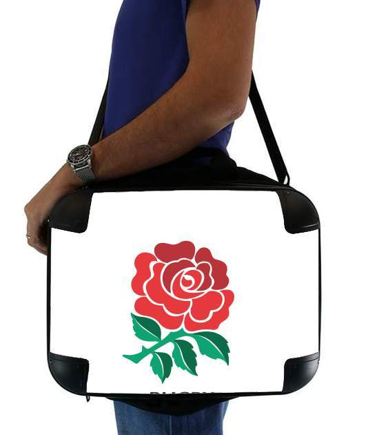  Rose Flower Rugby England for Laptop briefcase 15" / Notebook / Tablet