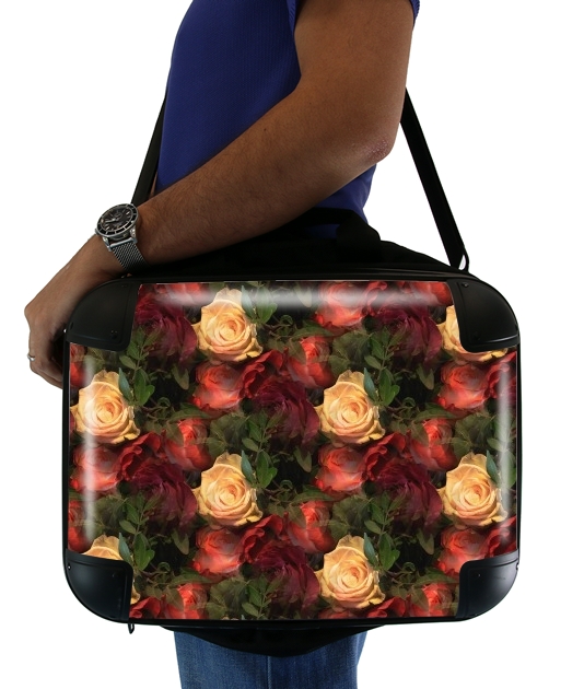  Vintage Rose Garden for Laptop briefcase 15" / Notebook / Tablet