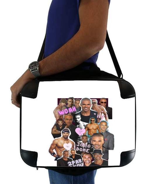  Shemar Moore collage for Laptop briefcase 15" / Notebook / Tablet