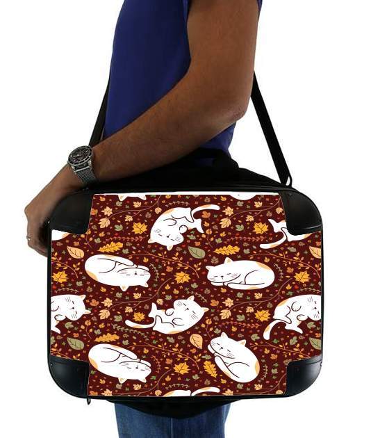  Sleeping cats seamless pattern for Laptop briefcase 15" / Notebook / Tablet
