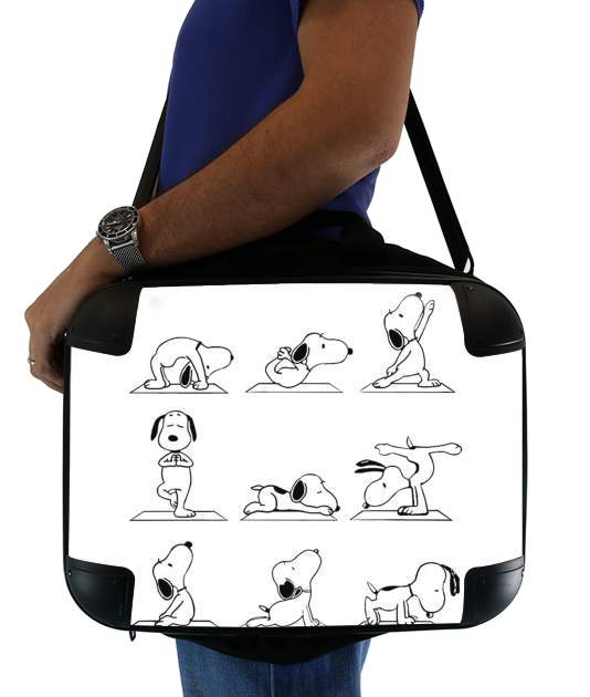  Snoopy Yoga for Laptop briefcase 15" / Notebook / Tablet