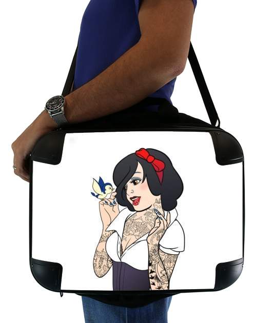  Snow White Tattoo Bird for Laptop briefcase 15" / Notebook / Tablet