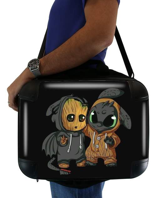  Groot x Dragon krokmou for Laptop briefcase 15" / Notebook / Tablet
