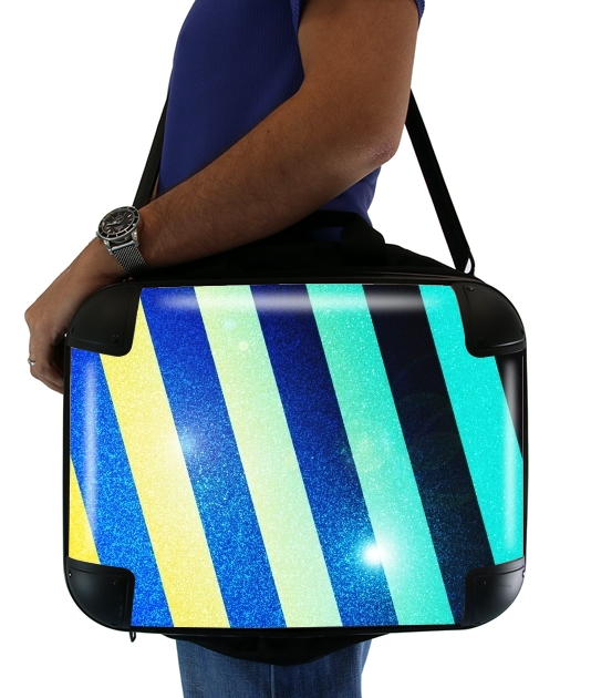  Striped Colorful Glitter for Laptop briefcase 15" / Notebook / Tablet