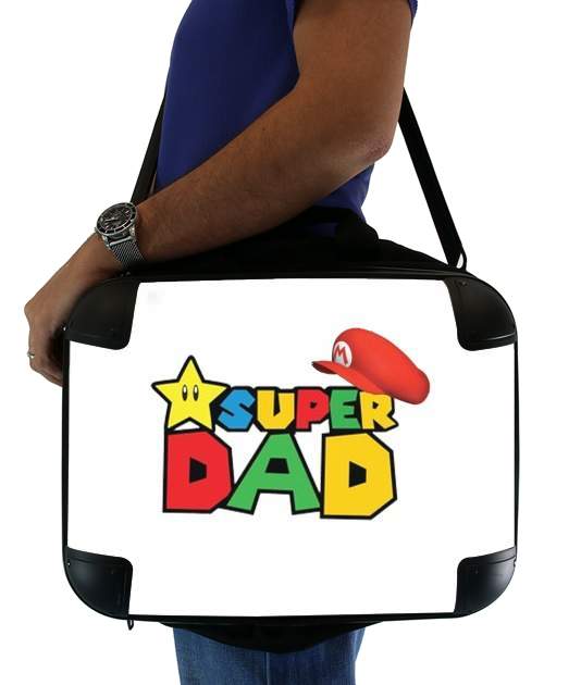  Super Dad Mario humour for Laptop briefcase 15" / Notebook / Tablet