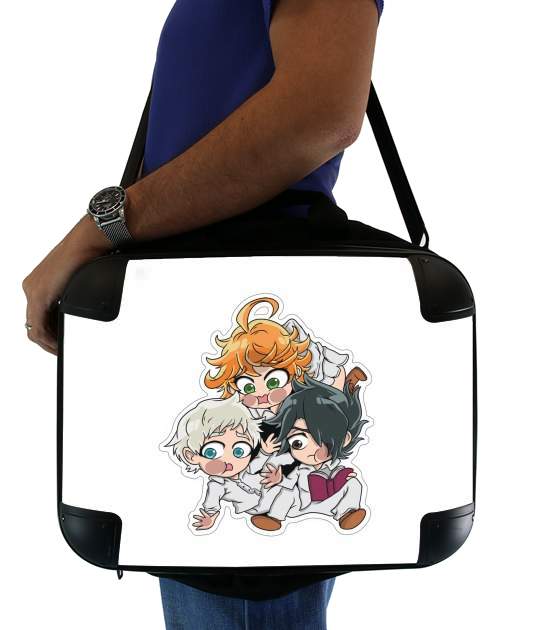  The Promised Neverland Emma Ray Norman Chibi for Laptop briefcase 15" / Notebook / Tablet