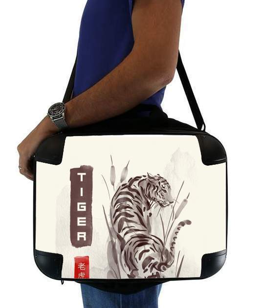  Tiger Japan Watercolor Art for Laptop briefcase 15" / Notebook / Tablet
