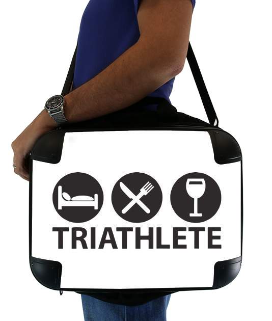  Triathlete Apero du sport for Laptop briefcase 15" / Notebook / Tablet
