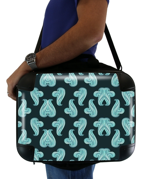  turquoise waves for Laptop briefcase 15" / Notebook / Tablet
