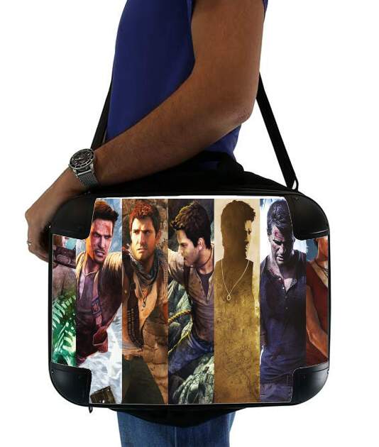  Uncharted Nathan Drake Watercolor Art for Laptop briefcase 15" / Notebook / Tablet
