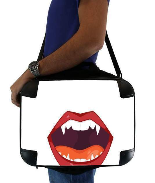  Vampire Mouth for Laptop briefcase 15" / Notebook / Tablet