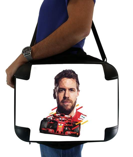  Vettel Formula One Driver for Laptop briefcase 15" / Notebook / Tablet