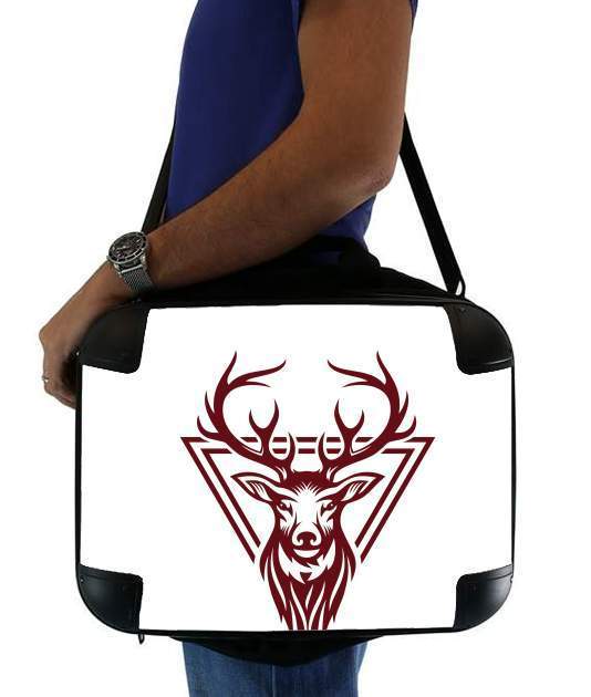  Vintage deer hunter logo for Laptop briefcase 15" / Notebook / Tablet