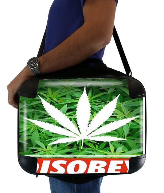  Weed Cannabis Disobey for Laptop briefcase 15" / Notebook / Tablet