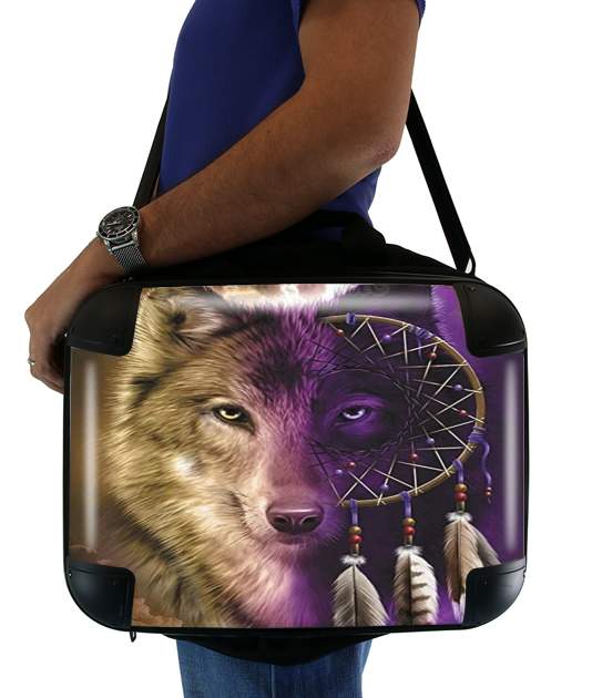  Wolf Dreamcatcher for Laptop briefcase 15" / Notebook / Tablet