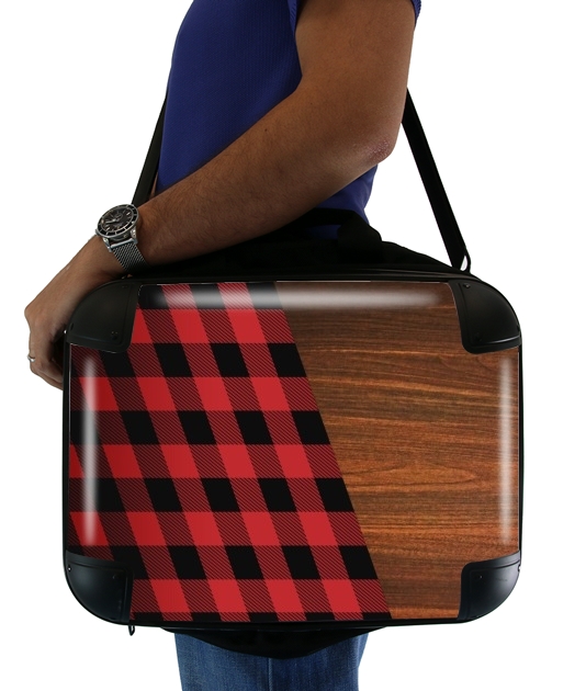  Wooden Lumberjack for Laptop briefcase 15" / Notebook / Tablet