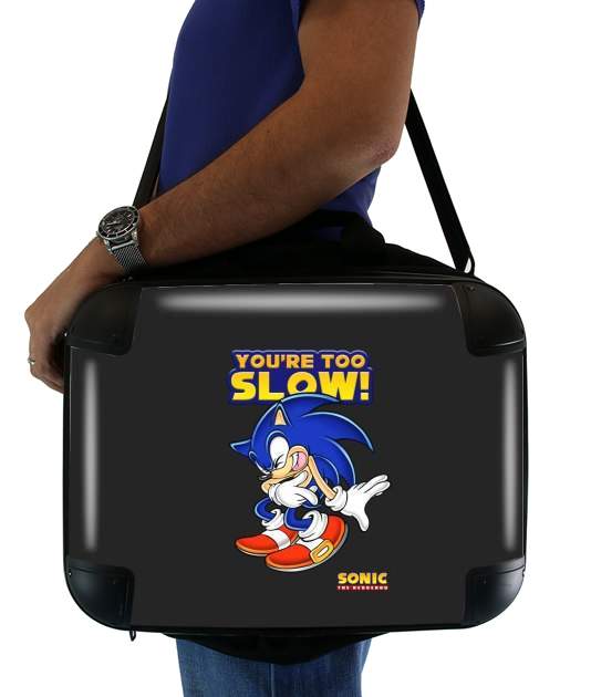  You're Too Slow - Sonic for Laptop briefcase 15" / Notebook / Tablet